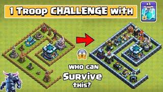 1 Troop Challenge with Clone Spell and Rage Spell | Clash of Clans