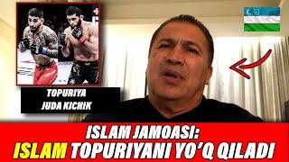 ISLAM JAMOASI: BU JANGDAN MANO YO'Q, ISLAM TOPURIYANI STOYKADA URADI, TOPURIYA BIZGA JUDA KICHIK!