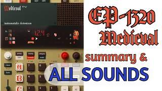 Teenage Engineering EP-1320 Medieval - ALL SOUNDS demo & Instrument Overview