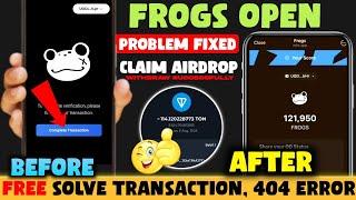 Frogs Not Open Problem | Frogs Airdrop | Frogs Not Opening Telegram | Frog Bot Not Opening | Today