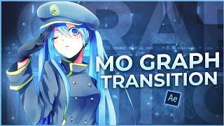 Basic Motion Graphics (Mo Graph) Transition in After Effects | AMV Tutorial [Free Project file]