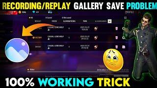 How To Save Ff Replay Video In Gallery | Free Fire Record Video Gallery Me Save Kaise Kare