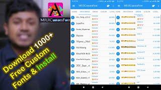 Install Third  Party Fonts on Xiaomi Phones Without Root | MIUI Custom Font Installer | 1000+ Fonts