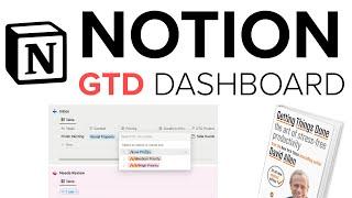 Notion GTD Tutorial: Creating a GTD Dashboard in Notion! (Free GTD Template!) 