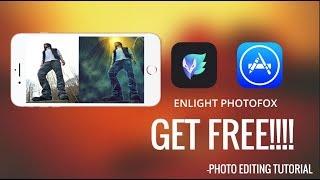 Download Enlight photofox free directly from appstore with photo editing tutorial .