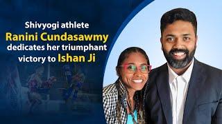 ISHAN JI ENABLED THE ATHLETE TO PURSUE HER DREAMS THROUGH HIS GENEROUS SUPPORT