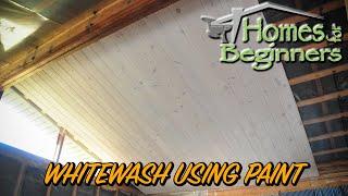 How to do an Imitation Whitewash on Pine Using Paint