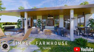 SIMPLE FARMHOUSE DESIGN | AMERICAN INSPIRED FARMHOUSE | TROPICAL CABIN | AIRBNB | by Q Architect
