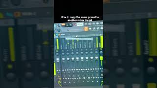 How to copy a preset to another mixer insert in FL studio