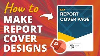 How to Make Custom Report Cover Page Designs in PowerPoint!  [PPT TIPS]