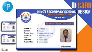 Create Cool Student Id Cards With Pixellab | Easy Identity Card Design Tutorial