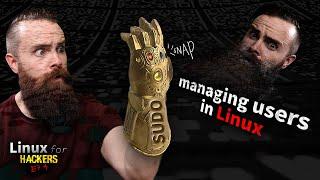 sudo = POWER!! (managing users in Linux) // Linux for Hackers // EP4