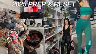 PREP WITH ME FOR 2025 | vision board, wellness haul and organising