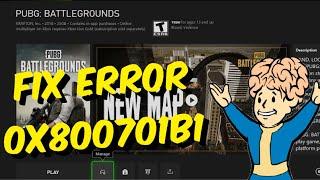 How To Fix Xbox One / Series X/S Error Code 0x800701b1