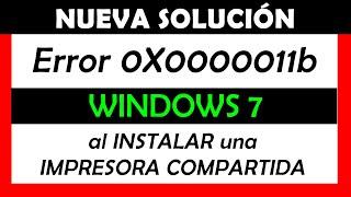  SOLUCIONAR ERROR 0x0000011b WINDOWS 7   Error al conectar impresora COMPARTIDA en Windows 10 y 11
