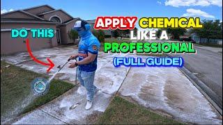 HOW to APPLY chemical | EVERY method EXPLAINED ( Pressure washing)