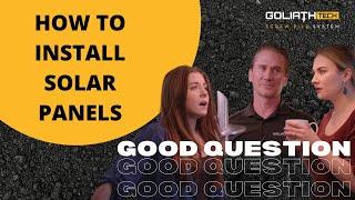 How to install solar panels - GoliathTech Screw Piles