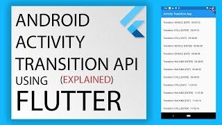 Explained Android Activity Transition Flutter Background Service