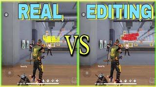 REAL VS EDITING FREE FIRE HEADSHOT VIDEO || REAL VS FAKE HEADSHOT EDITING