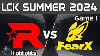 KT vs FOX Highlights Game 1 LCK Summer 2024 KT Rolster vs BNK FearX by Onivia