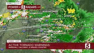 Storm 5 Alert: Tornado Warning for Robertson, Montgomery counties in TN