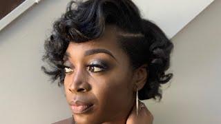 Relaxed hair!! How to roll your relaxed hair for body if its short