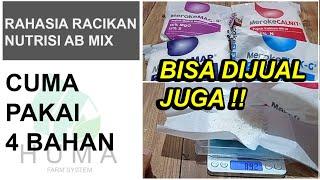 Rahasia Meracik Nutrisi AB Mix Ideal untuk Sayuran Paling Mudah Hanya dengan 4 Bahan Pupuk