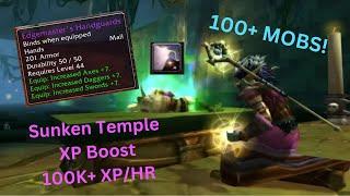 **Improved** WoW Classic Sunken Temple Mage Solo AoE Farm 100+ Mobs 54-60