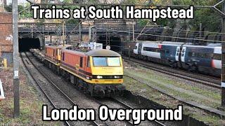 London Overground | Trains at South Hampstead, London | DOUBLE HEADED 90’s join the WCML!