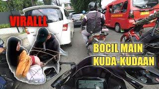 VIRALLL... BOCIL MAIN WIKWIK DI PINGGIR JALAN || Motovlog indonesia