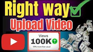 Right Way to Upload Videos on YouTube in 2024! // WITH MOBILE 