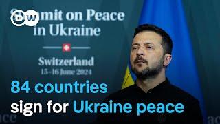 Peace in Ukraine Summit: 13 countries reject endorsing Ukraine's territory | DW News