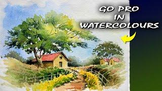  Best Landscape Painting for Beginners with Narration | Watercolor | Watercolour