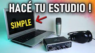  Como Hacer un Estudio de GRABACION en CASA - Económico l Home Studio Minimalista