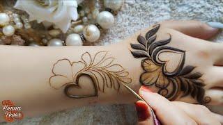 Latest Trending Bold Leaves Mehndi Design for Ramzan Eid 2025 | Step by Step Tutorial | Henna Fever