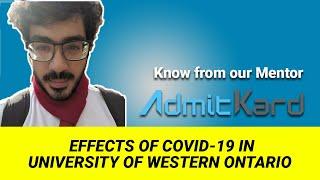 How is COVID-19 affecting international student life in Canada? (University of Western Ontario)