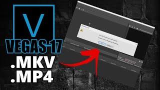 Como RESOLVER ERRO ao adicionar MKV e MP4 no VEGAS 17