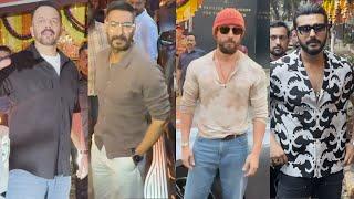 Singham Again Team | Ajay Devgn, Rohit Shetty, Tiger Shroff Arrives At Raj Thackeray House