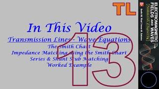 Transmission Lines Stub Impedance Matching using the Smith Chart