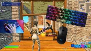 HyperX Alloy Origins 60 Chill  Keyboard & Mouse Sounds ASMR  Fortnite Titled Towers Gameplay
