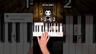 1/2 Bendy and the Ink Machine Song (Build Our Machine) Piano Tutorial #shorts