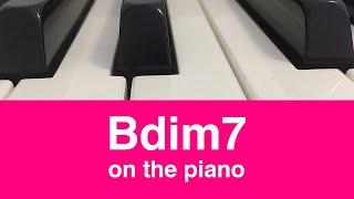 Bdim7 (Bo7) on Piano