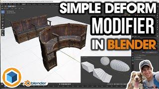 Using the SIMPLE DEFORM MODIFIER in Blender to Bend, Twist, and Taper Objects!