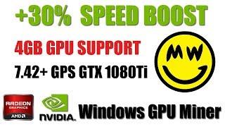 Fastest GRIN Miner Updated | +30% Performance Less Rejects & 4GB GPU Support