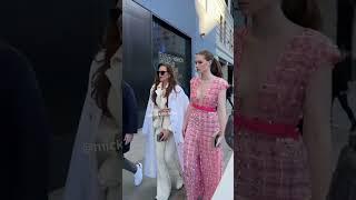 Brooke Shields and her daughter attending in New York Fashion Week ️‍