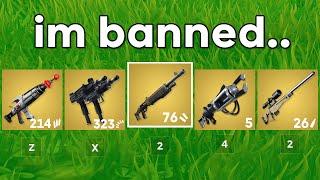 Fortnite With BANNED Weapons..