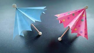 How to Make a Paper Umbrella that Opens and Closes - Easy Tutorial