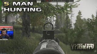 Hunting A 5 Man In The Rain - Escape From Tarkov