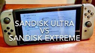 BEST MEMORY CARD FOR NINTENDO SWITCH!! SanDisk Ultra vs SanDisk Extreme REVIEW!!