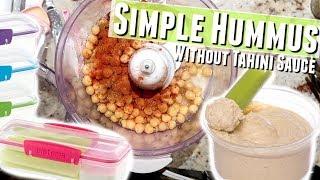 Easy Hummus Recipe No Tahini, Homemade Hummus without Tahini Sauce with Canned Chickpeas